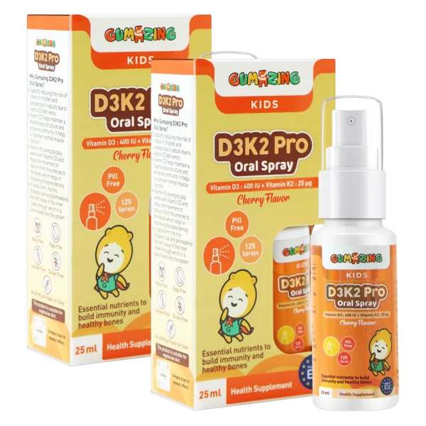 Combo 2 Thực phẩm bảo vệ sức khoẻ Gumazing D3K2 Pro Oral Spray 25ml