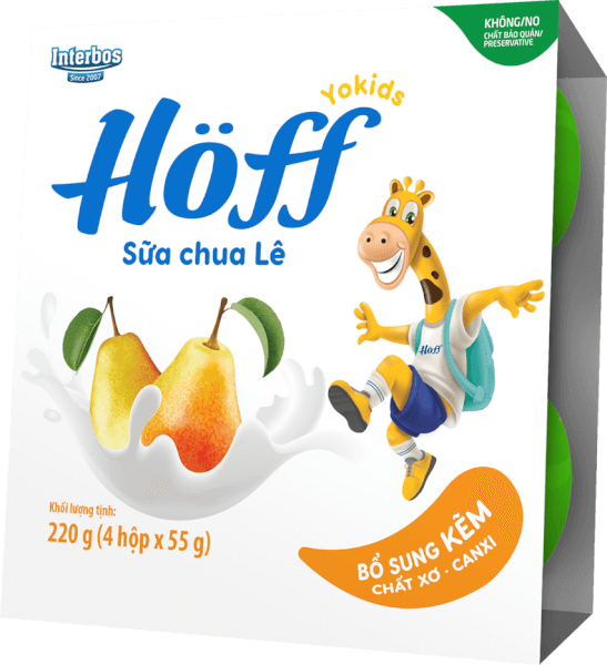 Sữa chua hoa quả  HӦff vị lê 55g (Giao mẫu ngẫu nhiên)
