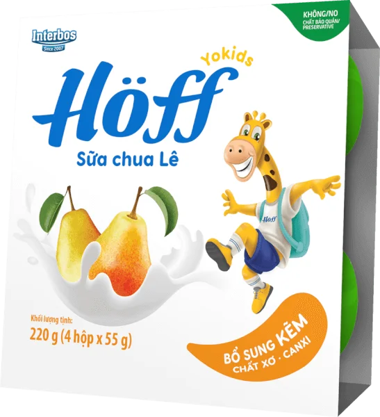 Sữa chua hoa quả  HӦff vị lê 55g (Giao mẫu ngẫu nhiên)