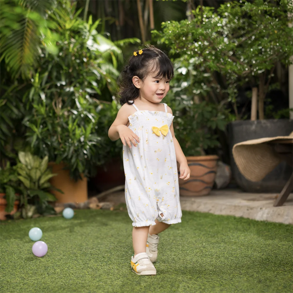 Bodysuit bé gái đùi Animo VD0525001 (0-12M,Trắng,NN03)