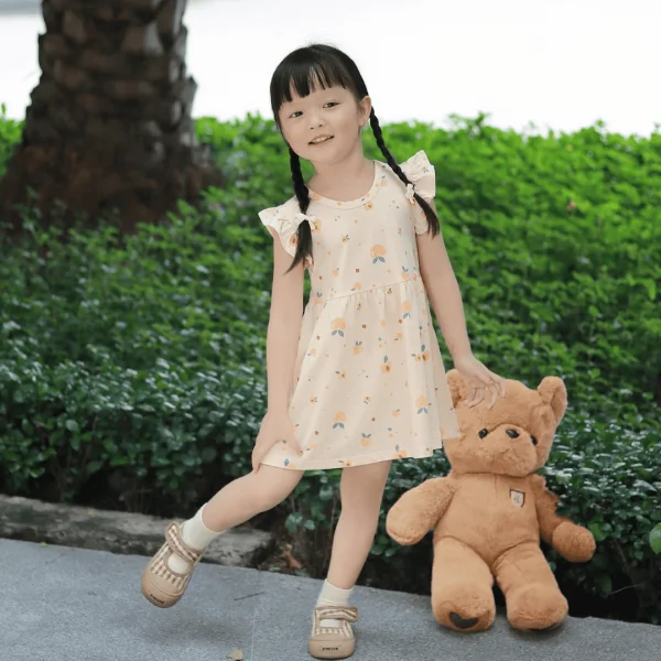 Đầm bé gái Animo Easy TX0425065 (1-4Y,Be,TT03)