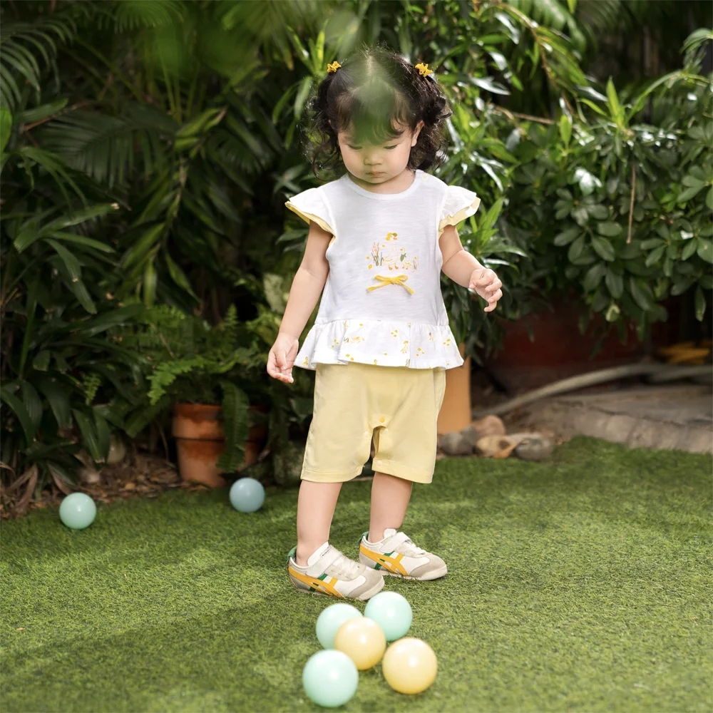 Bodysuit bé gái đùi Animo VD0525004 (0-3M,Vàng,NN01)