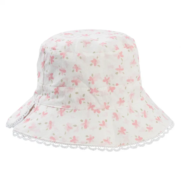 Nón bé gái lớn 3-6Y vành tròn Animo A2504_MN003 (52cm,Hồng)