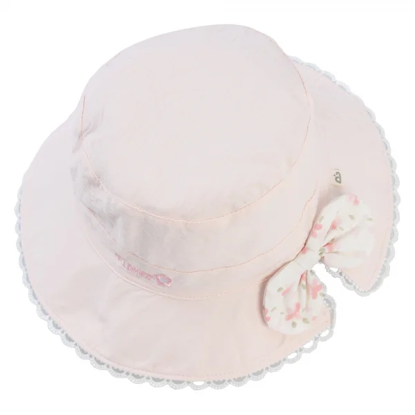 Nón bé gái lớn 3-6Y vành tròn Animo A2504_MN003 (52cm,Hồng)