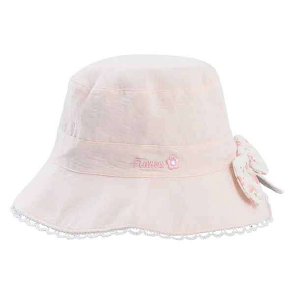 Nón bé gái lớn 3-6Y vành tròn Animo A2504_MN003 (52cm,Hồng)