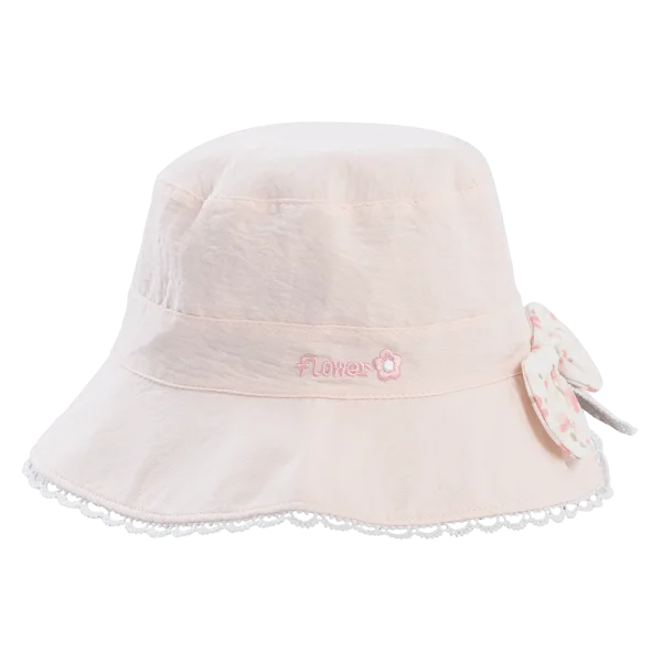 Nón bé gái lớn 3-6Y vành tròn Animo A2504_MN003 (52cm,Hồng)