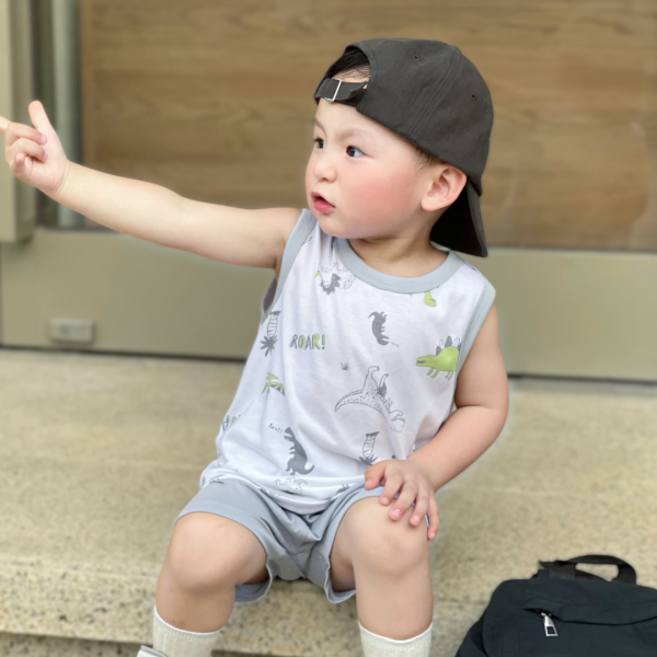 Bộ bé trai áo sát nách quần ngắn Animo easy (1-4Y) HN0525043