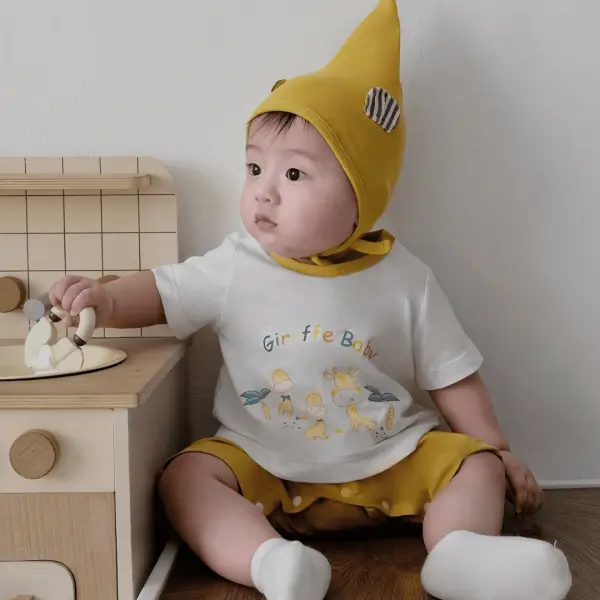 Bodysuit bé trai đùi Animo VD0525016 (0-12M,Vàng,NN02)