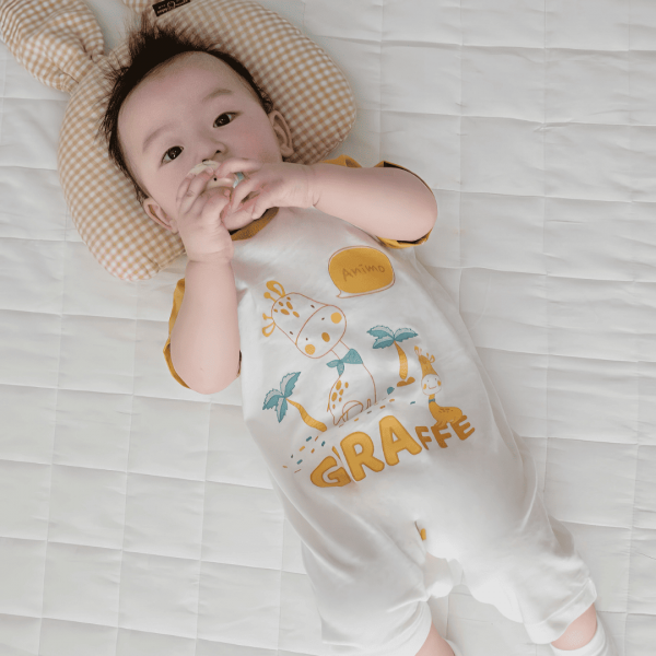 Bodysuit bé trai đùi Animo VD0525014 (0-12M,Vàng,NN02)