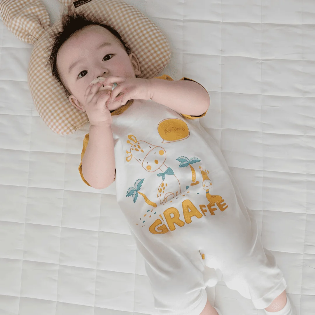 Bodysuit bé trai đùi Animo VD0525014 (0-3M,Vàng,NN02)