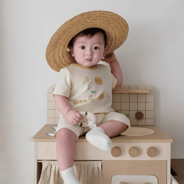 Bodysuit bé trai đùi Animo VD0525013 (0-12M,Vàng,NN02)