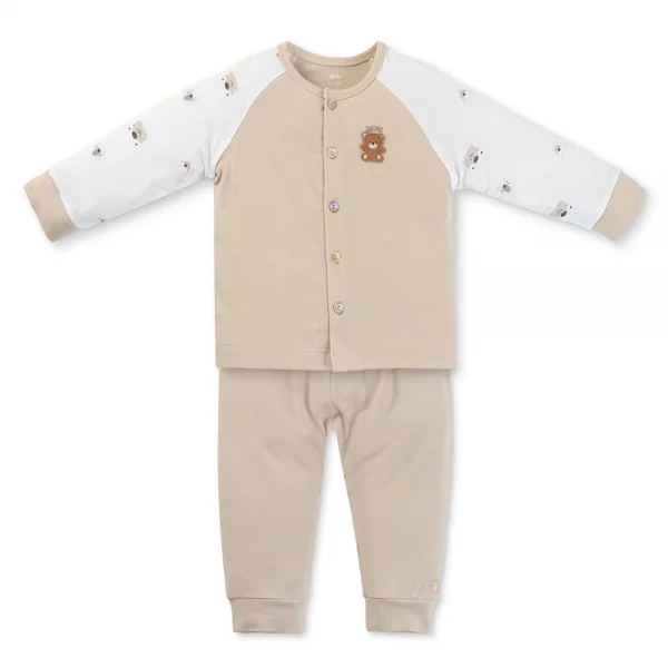 Set 2 Bộ kháng khuẩn Modal dài Animo BMC0525027 (0-24M,Be-trắng,NN06)