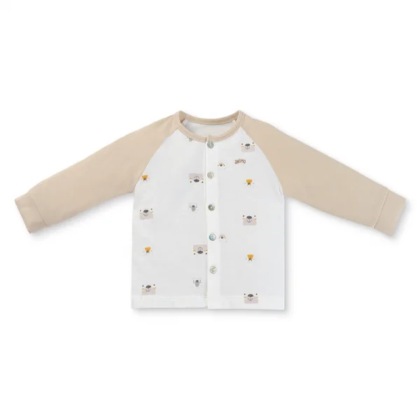 Set 2 Bộ kháng khuẩn Modal dài Animo BMC0525027 (0-24M,Be-trắng,NN06)