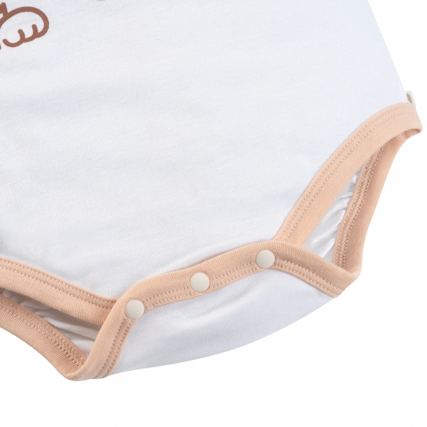 Set 2 bodysuit modal kháng khuẩn tam giác Animo VD0325033 (0-12M,Xanh-trắng,TT06)