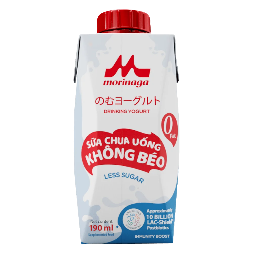 Sữa chua uống không béo ít đường Morinaga 190ml
