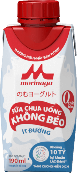 Sữa chua uống không béo ít đường Morinaga 190ml
