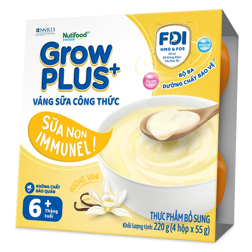 Váng sữa GrowPlus+ sữa non lốc 4 hộp