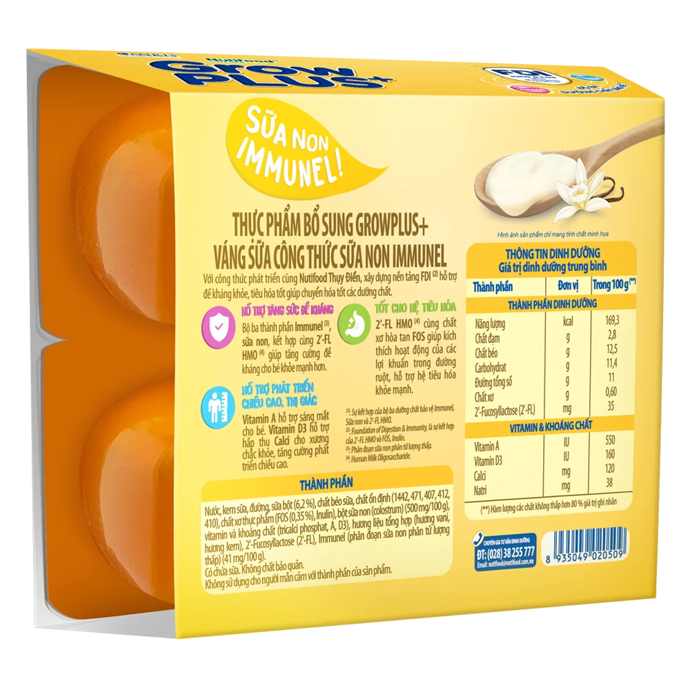 Váng sữa GrowPlus+ sữa non lốc 4 hộp