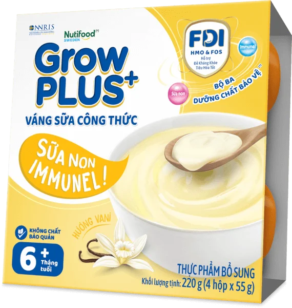 Váng sữa GrowPlus+ sữa non lốc 4 hộp