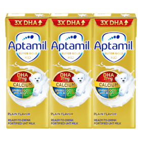 Quà tặng khi mua Thùng sữa pha sẵn Aptamil Super Gold Kid 180ml (lốc 3 hộp)