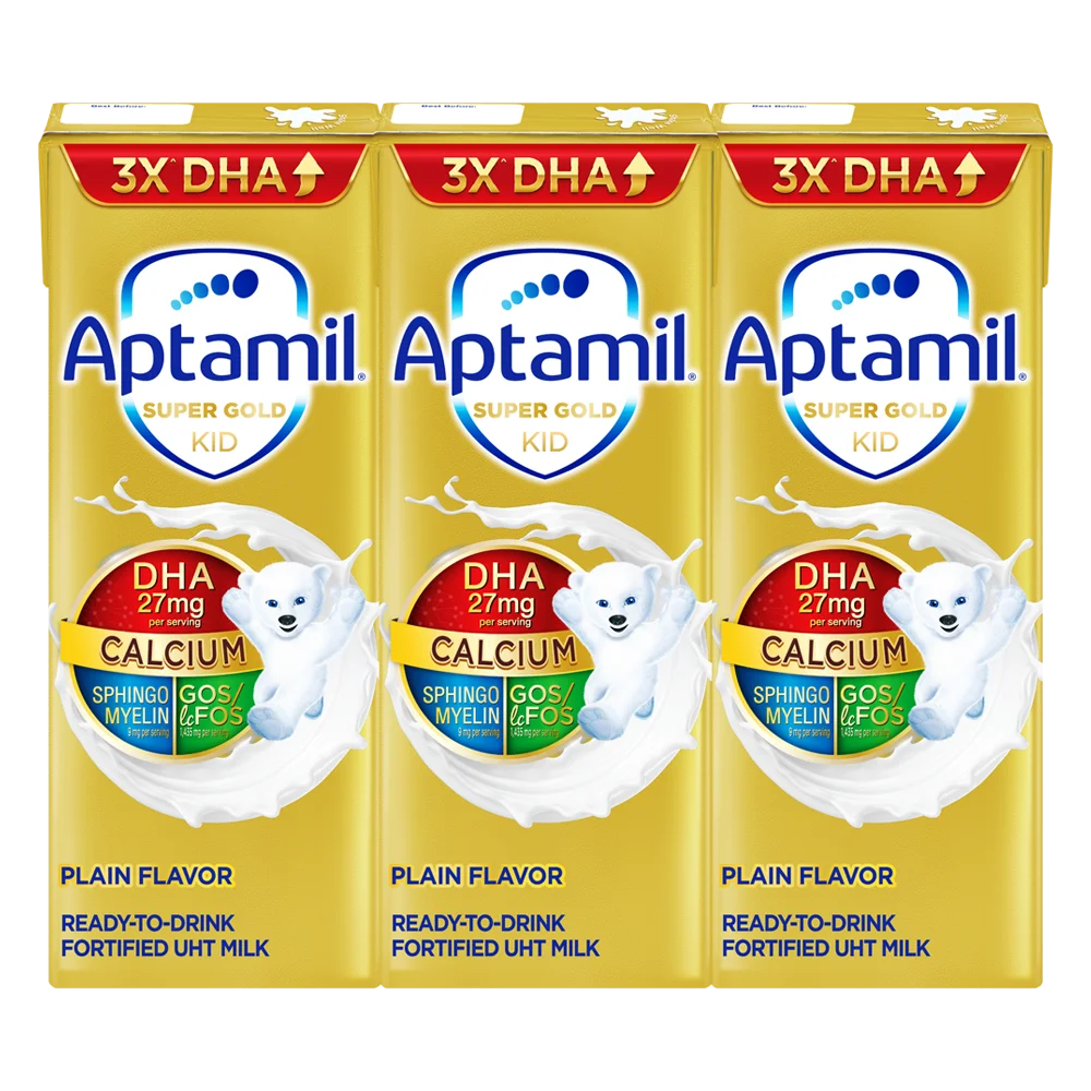 Sữa pha sẵn Aptamil Super Gold Kid 180ml (lốc 3 hộp)