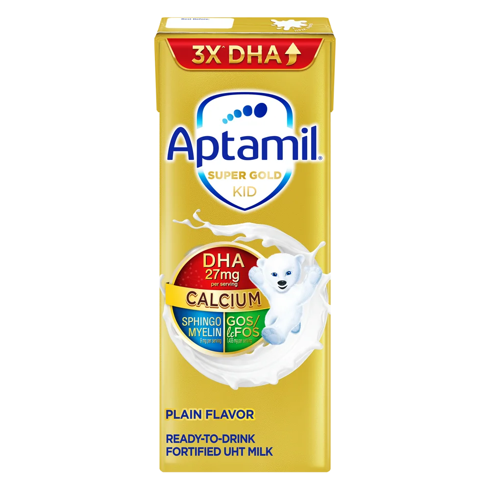 3 thùng Sữa pha sẵn Aptamil Super Gold Kid 180ml (lốc 3 hộp)