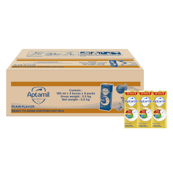 Sữa pha sẵn Aptamil Super Gold Kid 180ml (lốc 3 hộp)