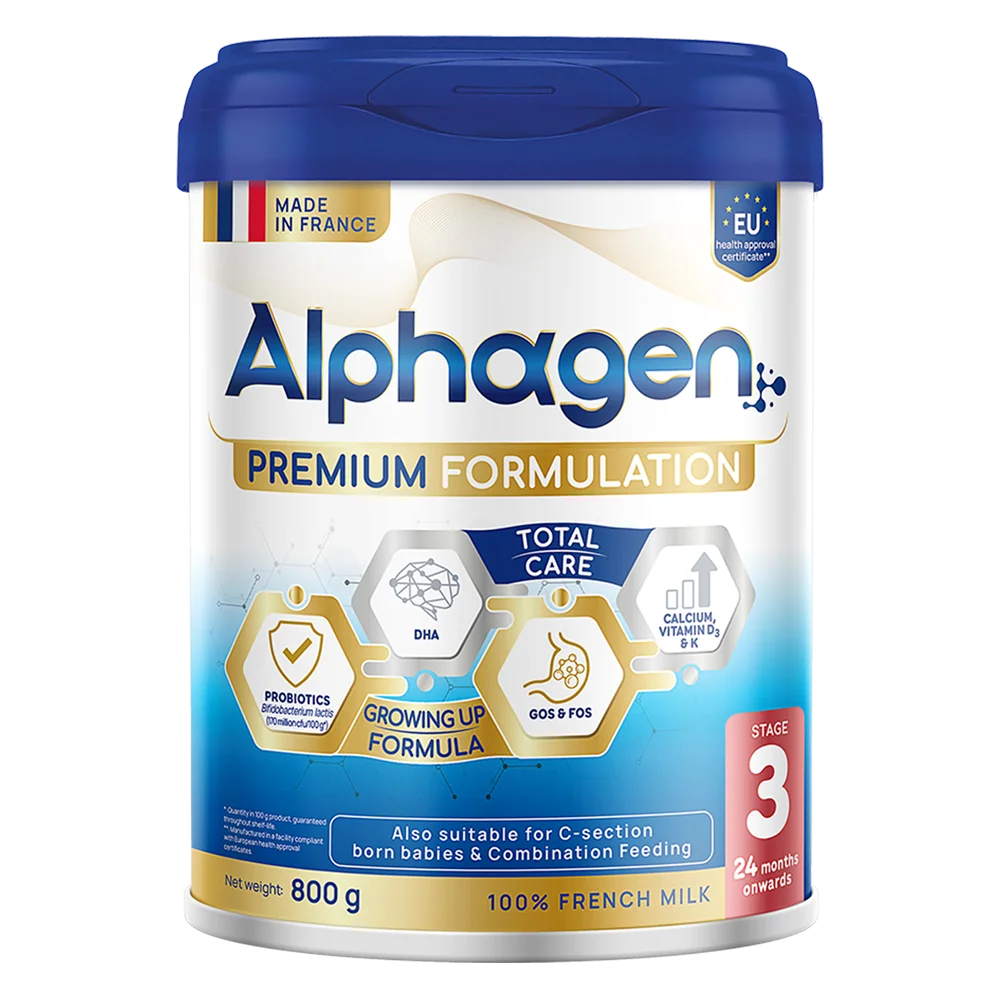 Sữa Alphagen Premium Formulation Total Care Growing Up Formula 800g (từ 24 tháng trở lên)