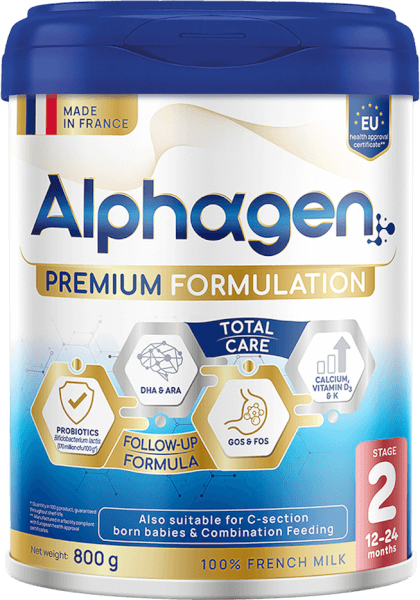 Sữa Alphagen Premium Formulation Total Care Follow-up Formula 800g (12-24 tháng)