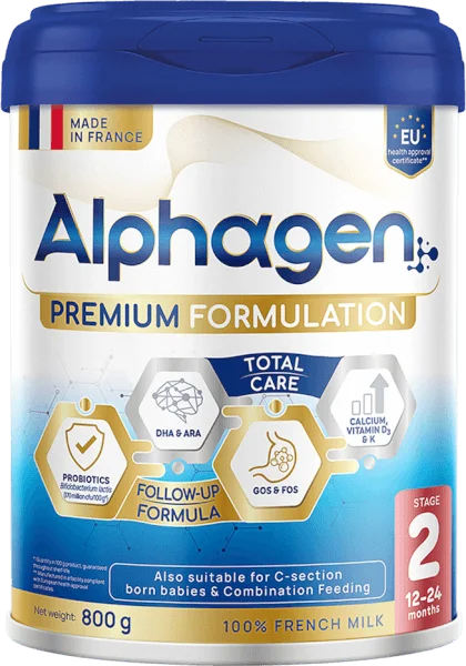 Sữa Alphagen Premium Formulation Total Care Follow-up Formula 800g (12-24 tháng)