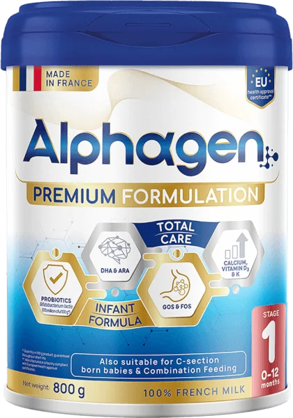 Sữa Alphagen Premium Formulation Total Care Infant Formula 800g (0-12 tháng)