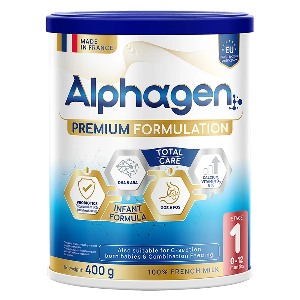 Sữa Alphagen Premium Formulation Total Care Infant Formula 400g (0-12 tháng)