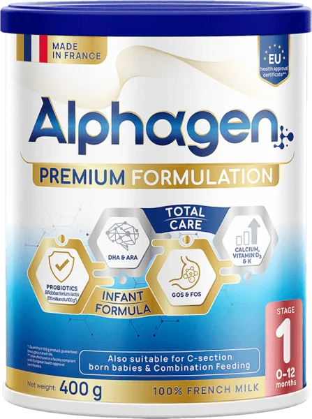 Sữa Alphagen Premium Formulation Total Care Infant Formula 400g (0-12 tháng)