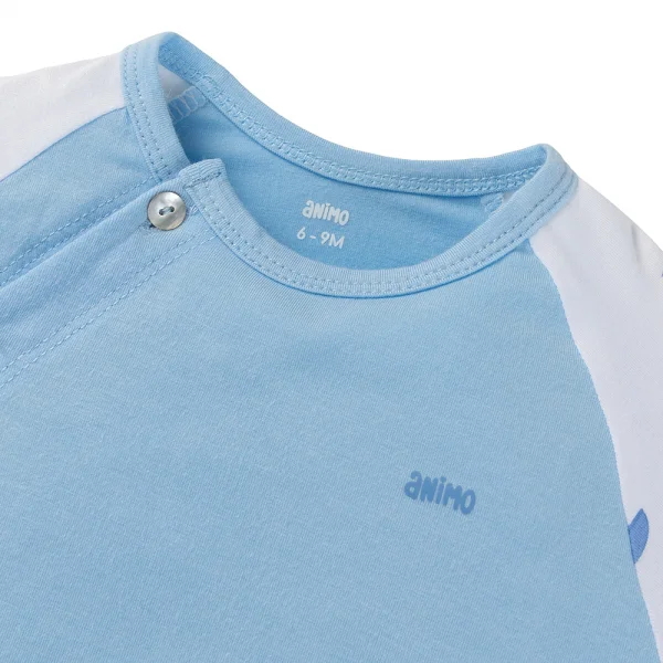 Set 2 Bộ kháng khuẩn Modal dài Animo BMC0525029 (0-24M,Biển-trắng,TT06)