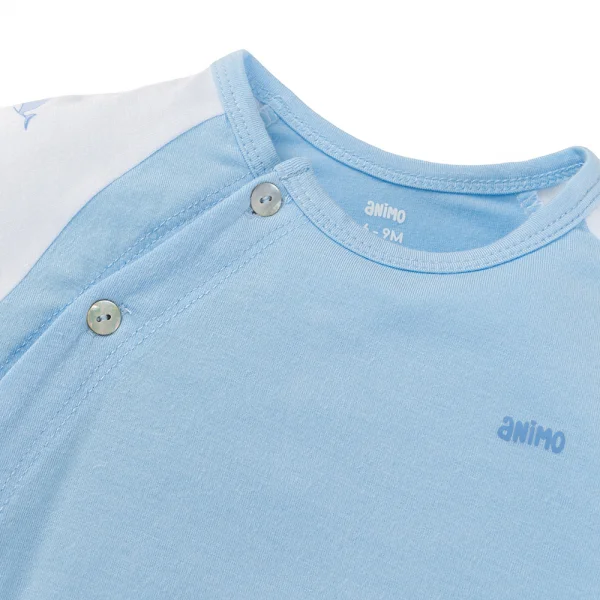 Set 2 Bộ kháng khuẩn Modal dài Animo BMC0525029 (0-24M,Biển-trắng,TT06)