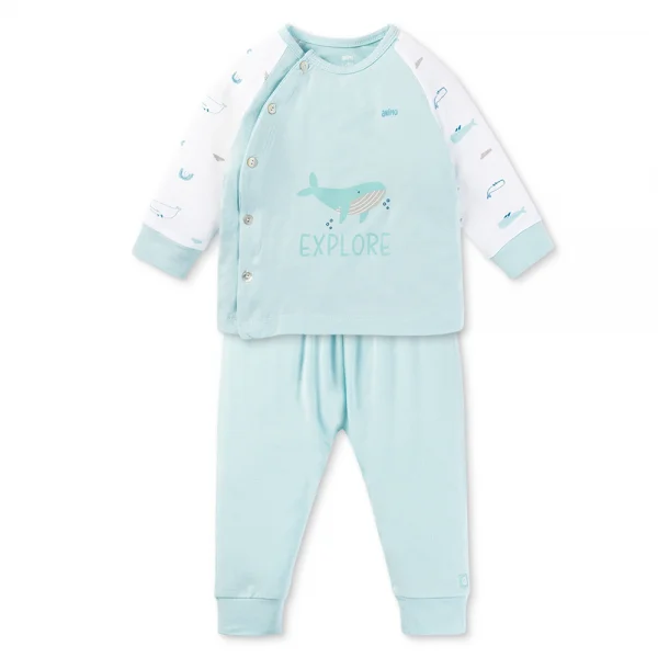 Set 2 Bộ kháng khuẩn Modal dài Animo BMC0525028 (0-24M,Ngọc-trắng,TT06)