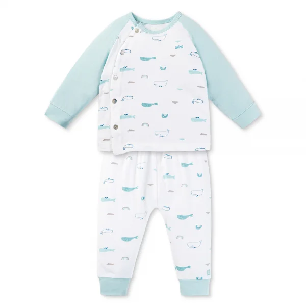 Set 2 Bộ kháng khuẩn Modal dài Animo BMC0525028 (0-24M,Ngọc-trắng,TT06)