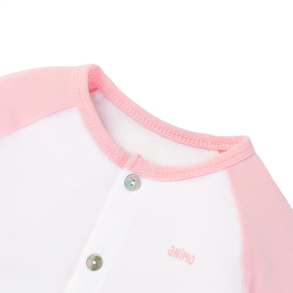 Set 2 Bộ kháng khuẩn Modal dài Animo BMC0525026 (0-24M,Phấn-trắng,NN06)