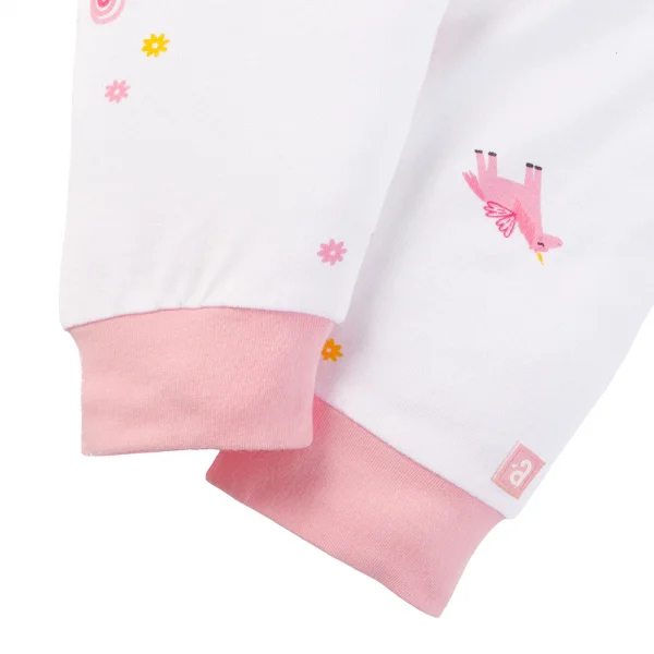 Set 2 Bộ kháng khuẩn Modal dài Animo BMC0525026 (0-24M,Phấn-trắng,NN06)