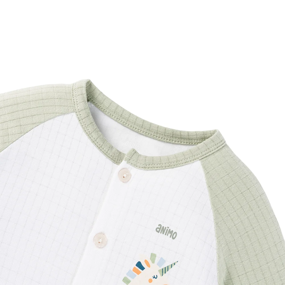 Set 2 bộ rayon chống muỗi dài Animo VD0525017 (0-24M,Lá-trắng,DD06)