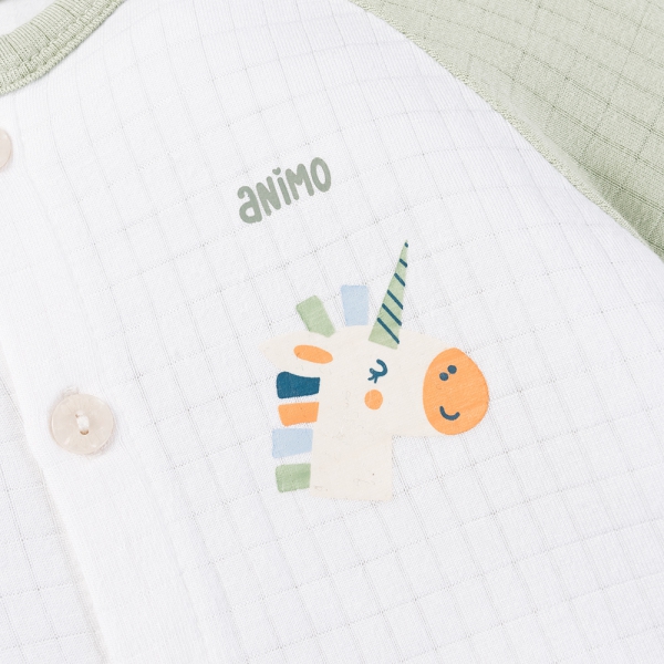 Set 2 bộ rayon chống muỗi dài Animo VD0525017 (0-24M,Lá-trắng,DD06)