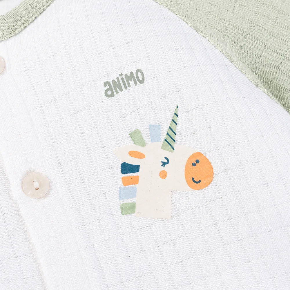 Set 2 bộ rayon chống muỗi dài Animo VD0525017 (0-24M,Lá-trắng,DD06)