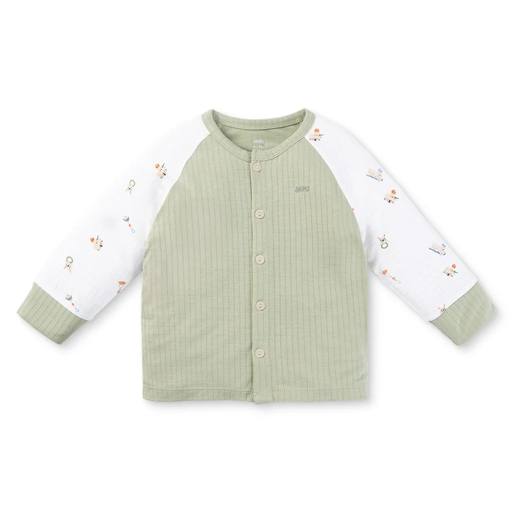 Set 2 bộ rayon chống muỗi dài Animo VD0525017 (0-24M,Lá-trắng,DD06)