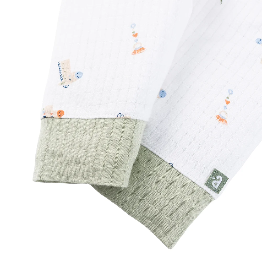 Set 2 bộ rayon chống muỗi dài Animo VD0525017 (0-24M,Lá-trắng,DD06)