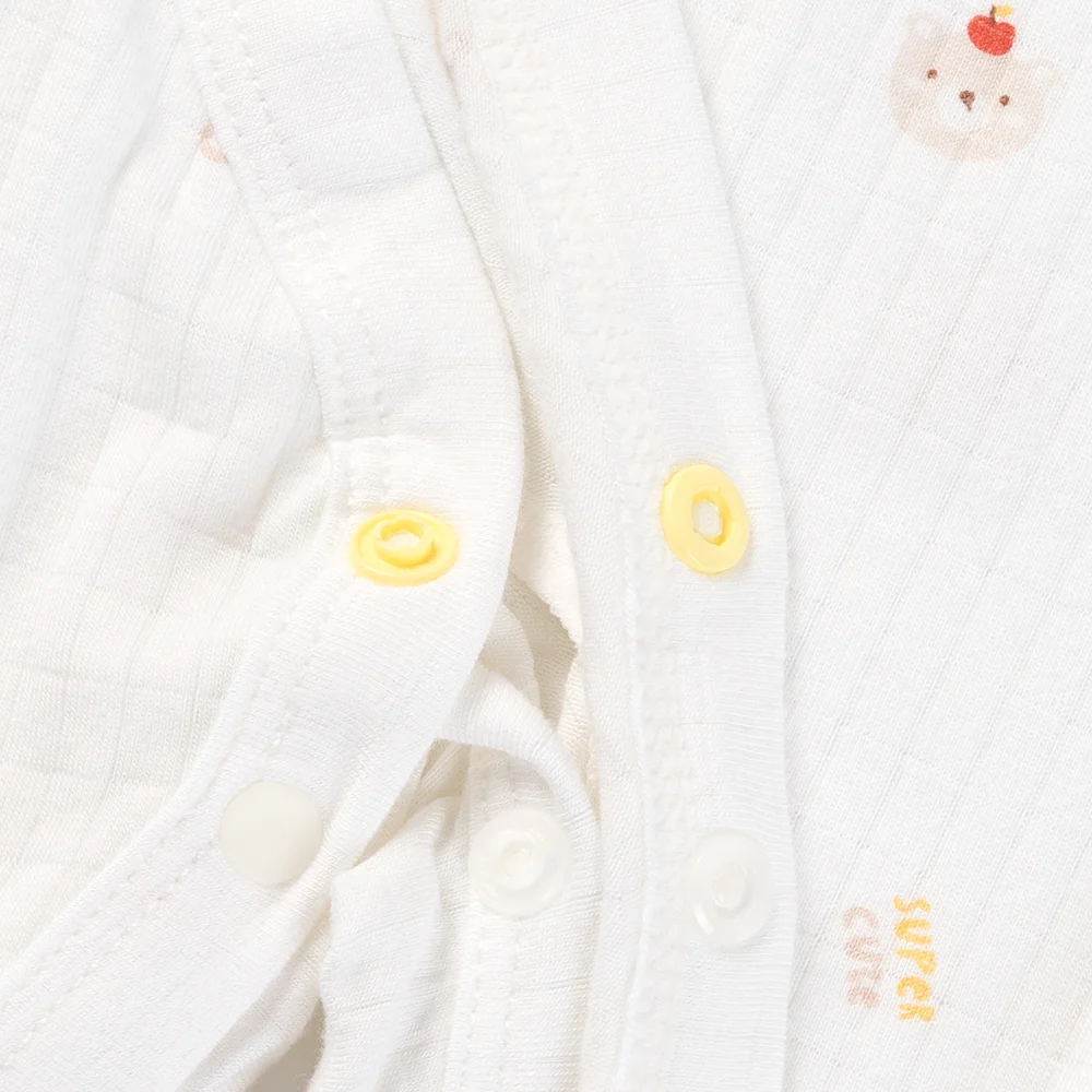 Set 2 bodysuit rayon chống muỗi dài Animo VD0425040 (0-12M,Kem-trắng,NN06)