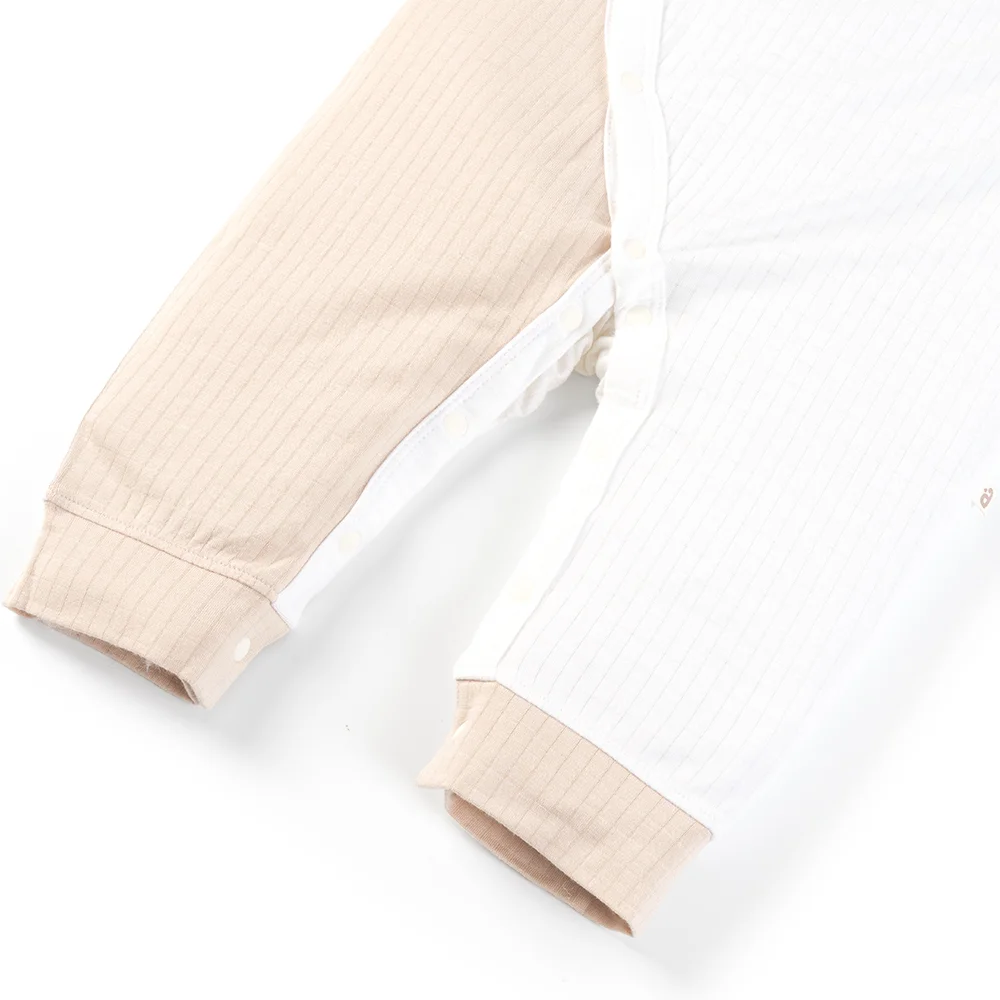 Set 2 bodysuit rayon chống muỗi dài Animo VD0425040 (0-12M,Kem-trắng,NN06)