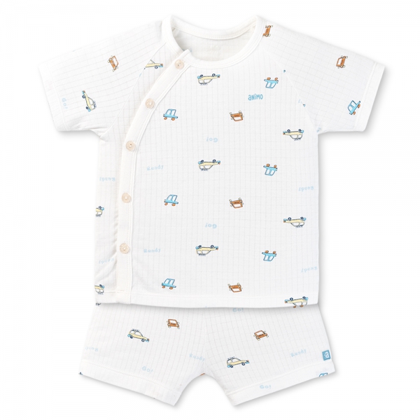 Set 2 bộ rayon chống muỗi ngắn Animo VD0425032 (0-24M,Biển-trắng,NN06)