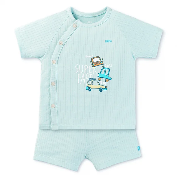 Set 2 bộ rayon chống muỗi ngắn Animo VD0425032 (0-24M,Biển-trắng,NN06)