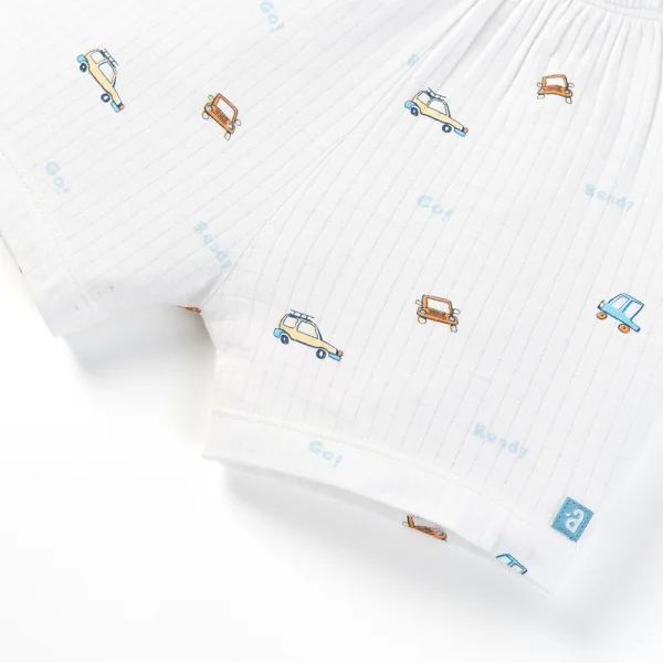 Set 2 bộ rayon chống muỗi ngắn Animo VD0425032 (0-24M,Biển-trắng,NN06)