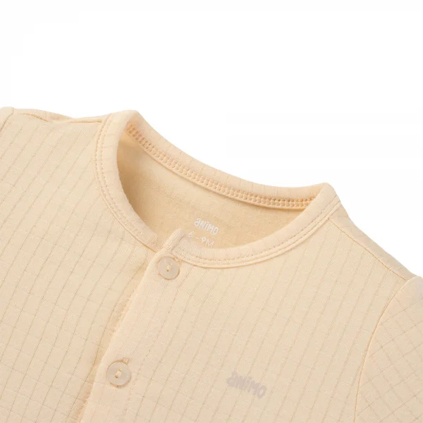 Set 2 bộ rayon chống muỗi ngắn Animo VD0425031 (0-24M,Kem-trắng,NN06)